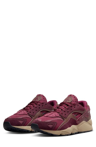 Nike Air Huarache Sneaker In Maroon/ Black/ Earth/ Burgundy