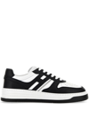 Hogan H630 Sneakers With Rubber Sole And Perforated Detailing In Black