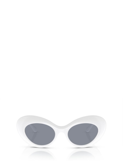 Versace Eyewear Oval In White