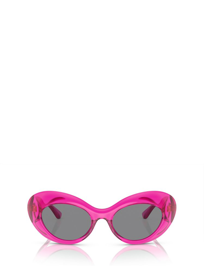 Versace Eyewear Oval In Pink