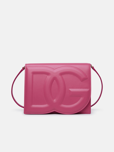 Dolce & Gabbana Tracolla Dg Logo In Fuchsia