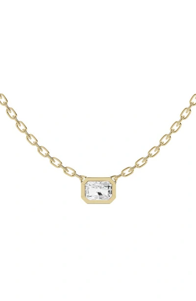 Jennifer Fisher Radiant Sol Lab Created Diamond Pendant Necklace In D0.5ct - 18k Yellow Gold