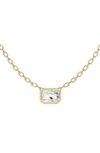 Jennifer Fisher Radiant Sol Lab Created Diamond Pendant Necklace In D1.0ct - 18k Yellow Gold