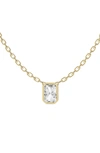 Jennifer Fisher Radiant Lab Created Diamond Pendant Necklace In D1.0ct - 18k Yellow Gold
