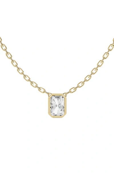 Jennifer Fisher Radiant Lab Created Diamond Pendant Necklace In D1.0ct - 18k Yellow Gold