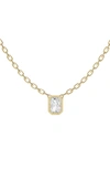 Jennifer Fisher Radiant Lab Created Diamond Pendant Necklace In D0.5ct - 18k Yellow Gold