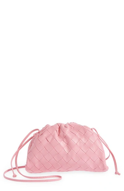 Bottega Veneta Small The Pouch Leather Clutch In Ribbon/gold