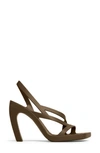 Bottega Veneta Jimbo Slingback Rubber Heeled Sandals In Brown