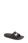 Nike Kawa Little/big Kids' Slides In Black/ White