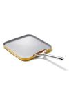 Caraway 11" Ceramic Nonstick Square Griddle In Marigold