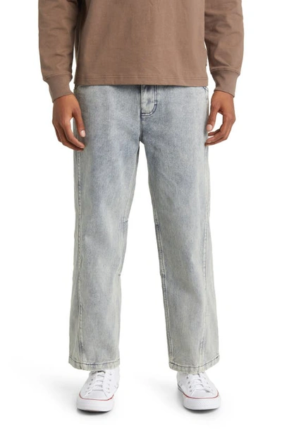 Honor The Gift Men's An Ode To An Inner City Cropped Relaxed-fit Jeans In Indigo