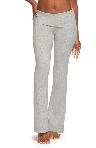Skims Foldover Trousers In Light Heather Grey