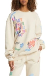 THE MAYFAIR GROUP ANGELS ALL AROUND YOU GRAPHIC SWEATSHIRT