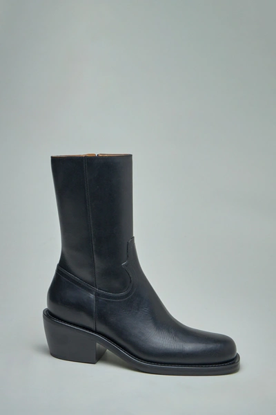 Dries Van Noten Black Zip Boots