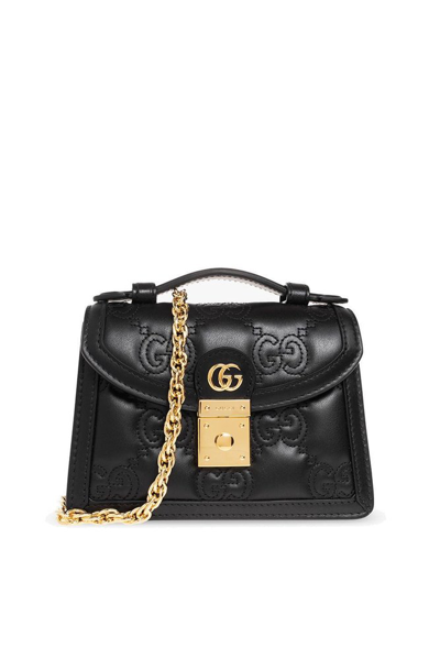 Gucci Gg Matelasse Quilted Shoulder Bag In Black
