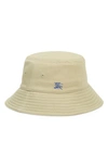 BURBERRY BURBERRY EKD EMBROIDERED COTTON TWILL BUCKET HAT