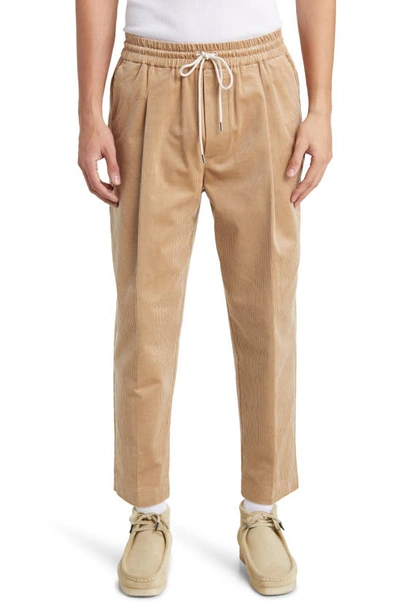 Drôle De Monsieur Drawstring-waist Corduroy Trousers In Neutrals