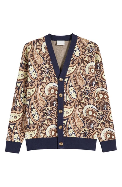 Marni Paisley Cardigan In Chn Black