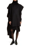 The Row Keran Double Face Cashmere Poncho In Black