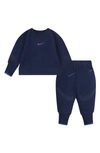 Nike Baby Boys And Girls "ready, Set" Crew Top And Pants, 2 Piece Set In Blue