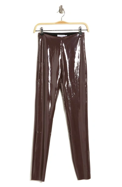 GOOD AMERICAN FAUX PATENT LEATHER LEGGINGS 
