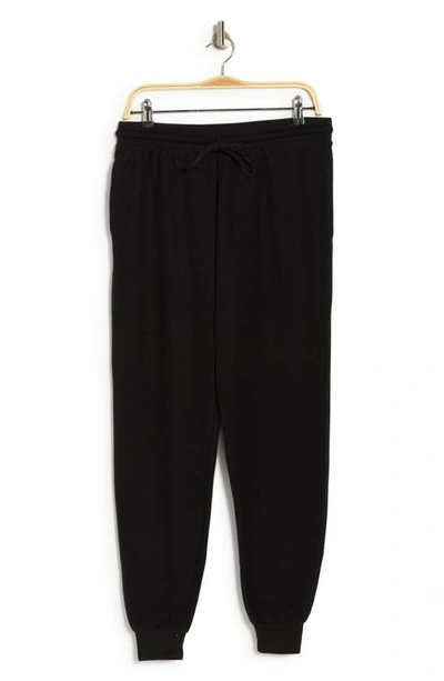 Bella+canvas Faux Suede Joggers In Black