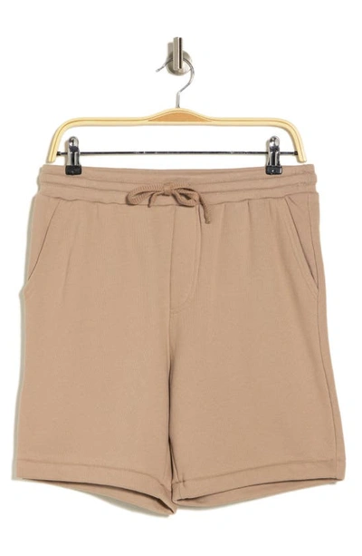 Bella+canvas Drawstring Sweat Shorts In Tan