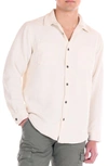 Original Paperbacks Lowell Relaxed Fit Corduroy Button-up Shirt In Ivory