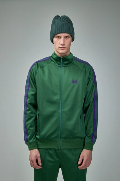 Needles Track Jacket Poly Smooth In Green
