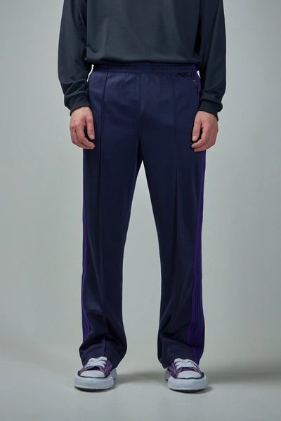 Needles Logo-embroidered Track Pants In Blue