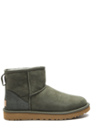 UGG UGG CLASSIC MINI REGENERATE SUEDE ANKLE BOOTS, BOOTS, HEEL TAB