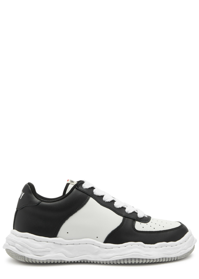 Maison Mihara Yasuhiro Maison Mihara Yasuhiro Wayne Panelled Leather Sneakers In Black