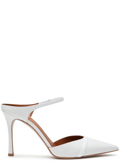 Malone Souliers Uma 90 Leather Mules In White