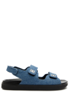 Givenchy Strap Flat Sandal In Denim