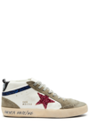 Golden Goose Deluxe Brand Mid Star Classic High In White And Red