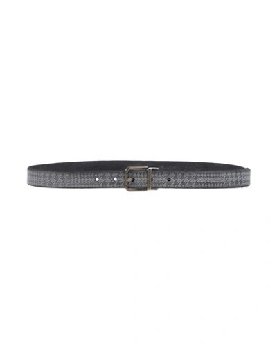 Dolce & Gabbana Man Belt Grey Size 39.5 Soft Leather