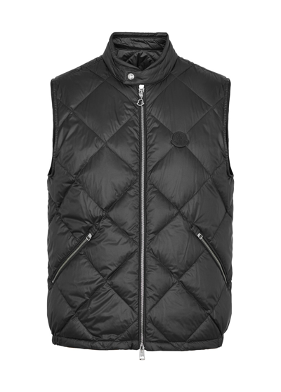 Moncler Neste Quilted Shell Gilet In Black