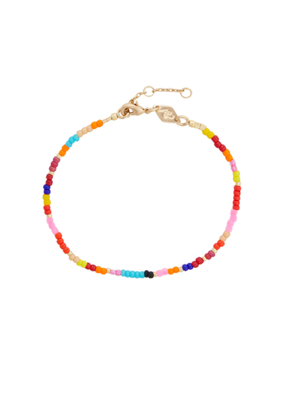 Anni Lu Sunny Eldorado 18kt Gold-plated Beaded Bracelet In Multicoloured 1