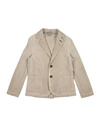 ALETTA ALETTA TODDLER BOY BLAZER BEIGE SIZE 6 COTTON, LINEN