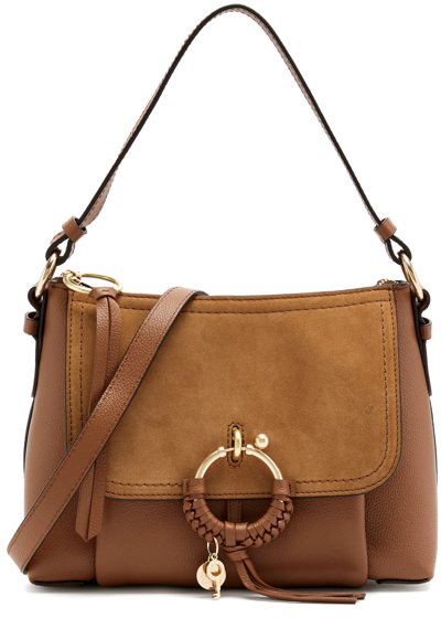 See By Chloé Joan Small Grained Leather Cross-body Bag In Tan