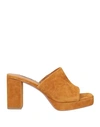 Bibi Lou Woman Sandals Brown Size 10 Soft Leather