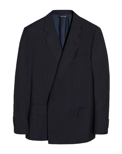 Dunhill Man Blazer Midnight Blue Size 38 Wool, Mohair Wool