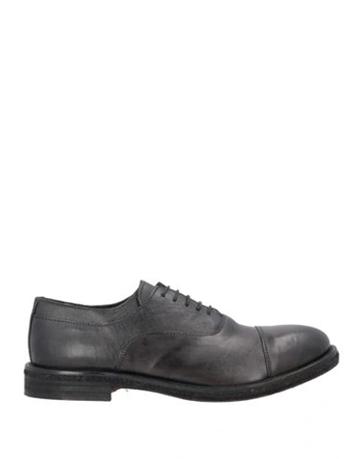Gazzarrini Man Lace-up Shoes Black Size 11 Soft Leather