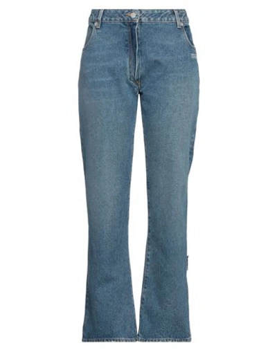 Off-white Woman Denim Pants Blue Size 29 Cotton