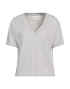 Loulou Studio Woman T-shirt Light Grey Size M Cotton