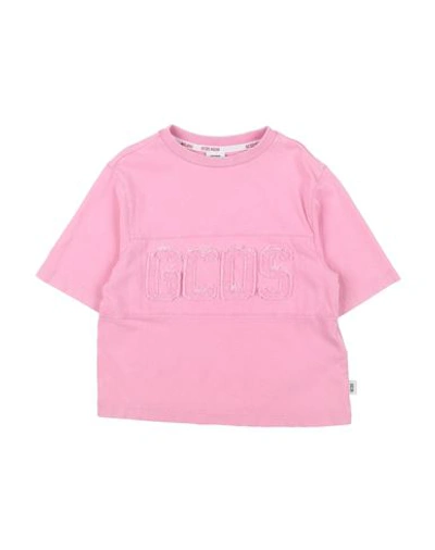 Gcds Mini Babies'  Toddler T-shirt Pink Size 6 Cotton, Elastane