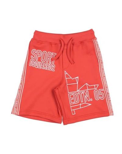 Dsquared2 Babies'  Toddler Shorts & Bermuda Shorts Orange Size 6 Nylon, Cotton