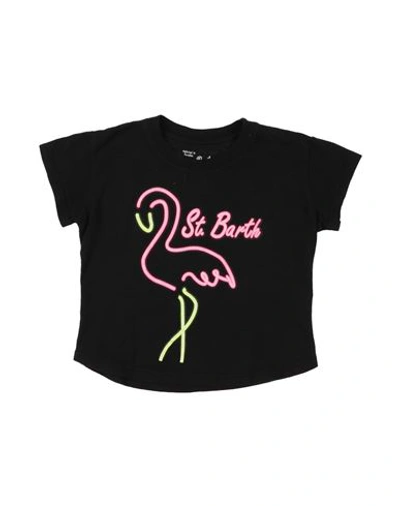 Mc2 Saint Barth Babies'  Toddler Girl T-shirt Black Size 6 Cotton