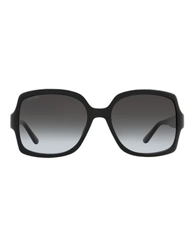 Jimmy Choo Square Sammi /g Sunglasses Woman Sunglasses Black Size 55 Plastic