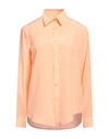 Camicettasnob Woman Shirt Apricot Size 8 Silk In Orange